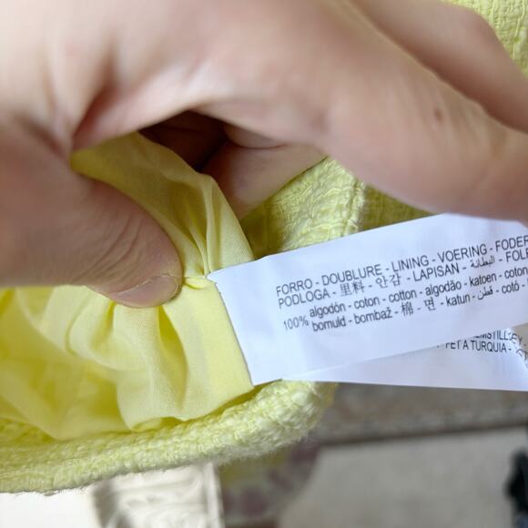 Zara Tweed Cropped Jewel Button Jacket Top - Picture 6 of 8